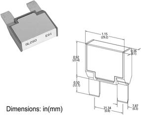 img 2 attached to 💡 GLOSO E81 Maxi Blade Circuit Breaker 10A, T1 Auto Reset (10A - 3 Pack): Reliable Overload Protection for Your Electrical System