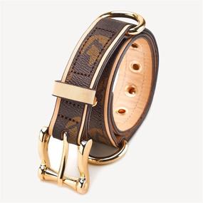 img 1 attached to 🐾 Premium ThanksPaw Leather Dog Collar – Soft, Durable & Waterproof – Adjustable for Small, Medium, Large Dogs – Brown