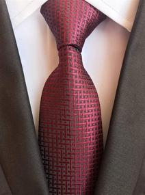 img 1 attached to Striped Lilac Purple Regular Necktie Men's Accessories for Ties, Cummerbunds & Pocket Squares