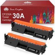 🖨️ toner kingdom compatible toner cartridge replacement for hp 30a cf230a 30x cf230x - 2 packs, black logo