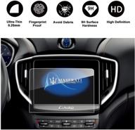 🔍 ruiya 2017 quattroporte ghibli 8.4-inch car navigation protective film: clear tempered glass hd to protect eyes logo