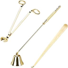 img 4 attached to 🕯️ 3-in-1 Candle Accessory Set by Globalstore | Wick Trimmer, Snuffer & Dipper | Gift Bag Included | Ideal for Christmas, Thanksgiving, New Year & Party