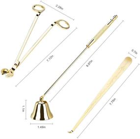 img 2 attached to 🕯️ 3-in-1 Candle Accessory Set by Globalstore | Wick Trimmer, Snuffer & Dipper | Gift Bag Included | Ideal for Christmas, Thanksgiving, New Year & Party
