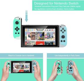 img 2 attached to 🎮 EJGAME Wireless Joycon Controller for Nintendo Switch - Green and Blue Replacement Controllers