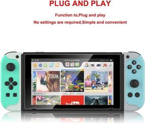 img 1 attached to 🎮 EJGAME Wireless Joycon Controller for Nintendo Switch - Green and Blue Replacement Controllers