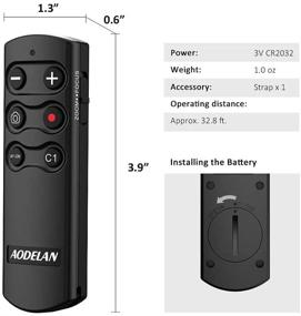 img 2 attached to 📷 AODELAN Camera Remote Shutter Commander for Sony a6100, a6400, a6600, a7C, a7 III, a7R III, a7R IV, a9, a9 II, DSC-RX0 II, DSC-RX100 VII, ZV-1; Replacing Sony RMT-P1BT