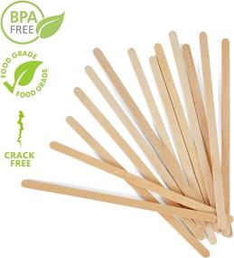 img 2 attached to ☕️ Kofies Coffee Stirrers: 500 Pack of Disposable Wooden Stir Sticks - Eco-Friendly & Biodegradable Birchwood Stirrers for Hot Beverages