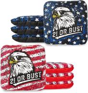 🎯 platoon tournament series cornhole bags - professional dual-sided slick and sticky bags - made in usa логотип