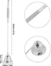 img 1 attached to Wal Front Snuffer Fashion Stainless Home Decor for Candles & Holders
