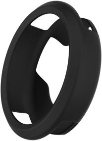 img 4 attached to 📱 LOKEKE Silicone Protective Case Cover for Garmin Vivomove HR - Ultimate Protection in Silicone Black