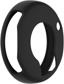 img 3 attached to 📱 LOKEKE Silicone Protective Case Cover for Garmin Vivomove HR - Ultimate Protection in Silicone Black