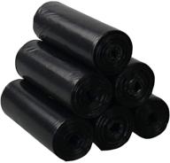 🗑️ gloreen 2.6 gallon black trash bags: unscented, leakproof garbage liners (150 counts, 6 rolls) logo