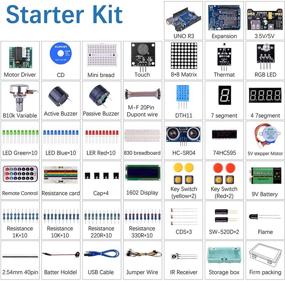 img 1 attached to 🤖 Комплект робота Kuman Arduino Mega 2560 на доске для хлеба - идеальный стартовый комплект с подробным руководством и высококачественными компонентами для проектов Arduino.