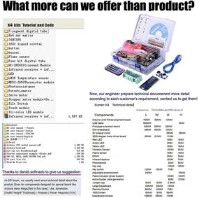 img 2 attached to 🤖 Комплект робота Kuman Arduino Mega 2560 на доске для хлеба - идеальный стартовый комплект с подробным руководством и высококачественными компонентами для проектов Arduino.