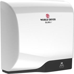 img 2 attached to 💨 World Dryer L-974 SLIMdri ADA Compliant Aluminum Hand Dryer with Surface Mounting, in White, 120/208/240V