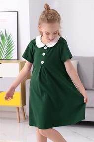 img 1 attached to 👗 WineRed Vintage GOR1085 Girls' Clothing Dresses - GORLYA Placket Ensemble