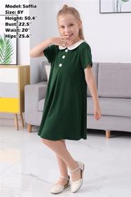 img 2 attached to 👗 WineRed Vintage GOR1085 Girls' Clothing Dresses - GORLYA Placket Ensemble