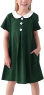 👗 winered vintage gor1085 girls' clothing dresses - gorlya placket ensemble logo