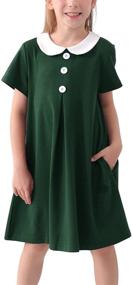 img 4 attached to 👗 WineRed Vintage GOR1085 Girls' Clothing Dresses - GORLYA Placket Ensemble