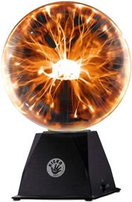 img 4 attached to 🔮 7 Inch Kicko Orange Plasma Ball - Nebula, Thunder Lightning - Plug-in for Halloween Parties, Decorations, Prop - Kids Bedroom Home