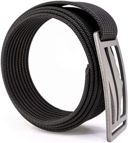 img 3 attached to Inch Uinta Gunmetal Black Strap Men's Accessories for Belts