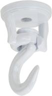 🪝 national hardware n274-910 v2673 swivel swag hooks, 2-pack, white, 2-inch logo