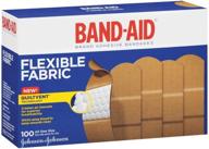 💪 flexible fabric adhesive bandages 1x3 - 100/box (4-pack): premium quality, reliable wound care логотип