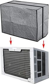 img 2 attached to 🌬️ Optimized Vinyl Cover for Small Window AC Air Conditioners Up to 10,000 BTU