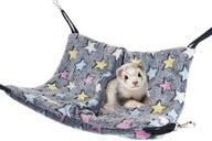 🐿️ blue star hanging hammock nap sack swing bag pet sleeper for ferret rat sugar glider and other small animals - enhanced seo логотип