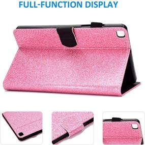 img 1 attached to 📱✨ Glitter PU Leather Stand Folding Protective Cover for Samsung Galaxy Tab S6 Lite 10.4 2020 SM-P610/P615 - Pink