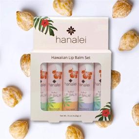 img 1 attached to 🌺 Hanalei's Cruelty-Free and Paraben-Free Kukui Oil Lip Balm and Moisturizer Set - Made with Hawaiian Kukui Oil and Beeswax to Nourish and Revitalize Dry, Chapped Lips - 5 Pack, Made in the USA