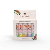 🌺 hanalei's cruelty-free and paraben-free kukui oil lip balm and moisturizer set - made with hawaiian kukui oil and beeswax to nourish and revitalize dry, chapped lips - 5 pack, made in the usa logo