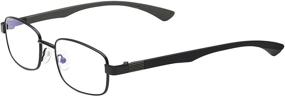 img 1 attached to 👓 Enhance Your Visual Experience with Select-A-Vision Men's Optitek Computer 2101 Black Reading Glasses