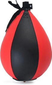 img 3 attached to Pro Impact Speedbag: Heavy Duty Leather Hanging Swivel Punch Ball for Boxing MMA Muay Thai Fitness Training - Synthetic Leather