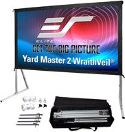 🌟 elite screens yard master 2 dual projector screen, 120-inch 16:9, ultra hd 4k/8k, active 3d, hdr ready indoor and outdoor projection, oms120h2-dual, 2-year warranty by us based company logo