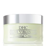 🌿 dhc olive virgin oil essential cream: ultra-hydrating moisturizer for all skin types, promotes elasticity & radiant complexion - fragrance and colorant-free - 1.7 oz. net wt. logo