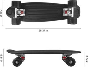 img 3 attached to LOVELY DECOR LED Skateboard Cruiser Complete Kit - 27 inch Skateboards with Light Up Wheels & All-in-one T-Tool for Beginner Riders