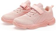 👟 hetios breathable athletic shoes for toddler girls – ideal for sports and activity logo