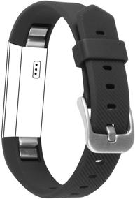 img 4 attached to ACBEE Fitbit Alta Watch Band with Secure Buckle Design - Classic Black