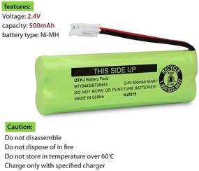 img 2 attached to QTKJ Cordless Phone Battery 2-Pack for VTech BT18443 BT28443 LS-6115 LS-6117 LS-6125 LS6126 LS6225 LS6205 LS6217 LS-6205 LS-6215 89133700 Cordless Phone Handsets