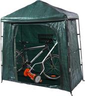 🏞️ bravindew storage tent: waterproof bike storage shed for garden & backyard - heavy duty, space saving, all season, & reusable logo
