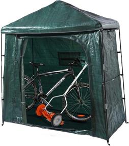img 4 attached to 🏞️ Bravindew Storage Tent: Waterproof Bike Storage Shed for Garden & Backyard - Heavy Duty, Space Saving, All Season, & Reusable