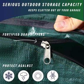 img 2 attached to 🏞️ Bravindew Storage Tent: Waterproof Bike Storage Shed for Garden & Backyard - Heavy Duty, Space Saving, All Season, & Reusable