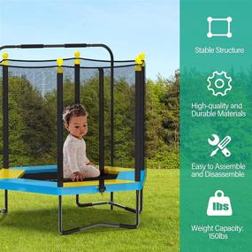 img 1 attached to 🎁 VANVUSON Trampoline Outdoor Enclosure: The Perfect Birthday Gift!