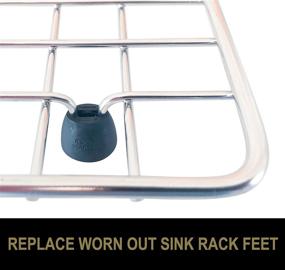 img 1 attached to 20 Pack Kitchen Sink Rack Feet - Replacement for Kohler Rack Feet Part 84544-0 - Sink Grid Feet by ROOM STARTERS (Black, 20 Pack)