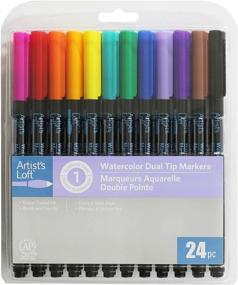 img 3 attached to 🖌️ Artist's Loft Dual Tip Watercolor Markers - 24 Vibrant Colors