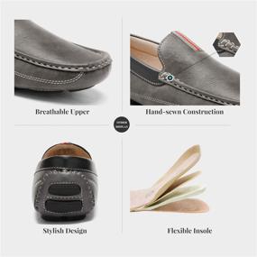 img 3 attached to BM Pepe 3 Classic Fashion Driving Loafers