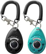 enhance dog training with the hoaooo pet training clicker with wrist strap – new black + blue logo