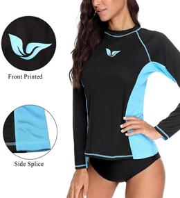 img 1 attached to 👚 ATTRACO Women's Sleeve Rashguard: Stylish & Protective Swimwear for Women