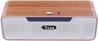 🔊 trovo sangeet wireless portable bluetooth speaker - usb playback, 4 hours playtime, built-in mic - compatible with ios and android devices (brown) logo